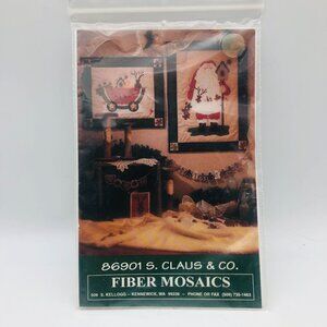 S. Claus & Co Santa Apron Quilt Pattern 86901 Watermelon Cart Fiber Mosaics Wall